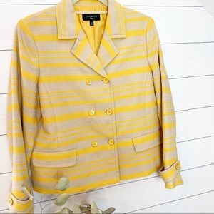 Talbots Striped Double Breasted Blazer. 12P